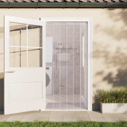 vidaXL Door Curtain Transparent 300 mmx2,6 mm 10 m PVC
