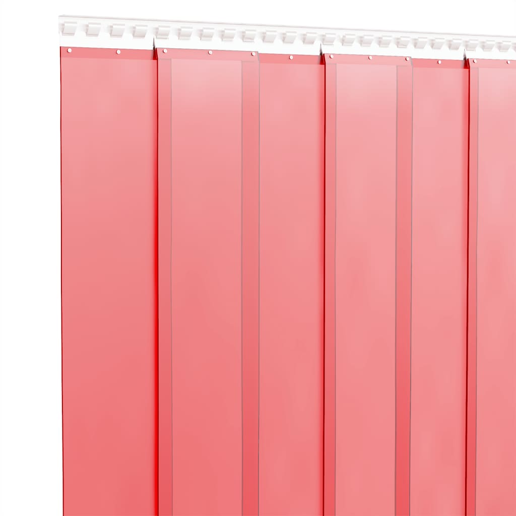 vidaXL Door Curtain Red 200 mmx1,6 mm 10 m PVC