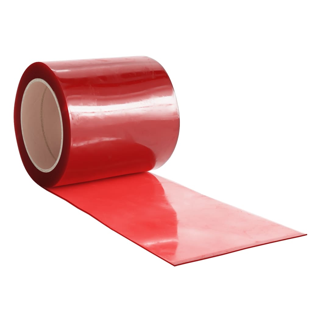 vidaXL Door Curtain Red 200 mmx1,6 mm 10 m PVC