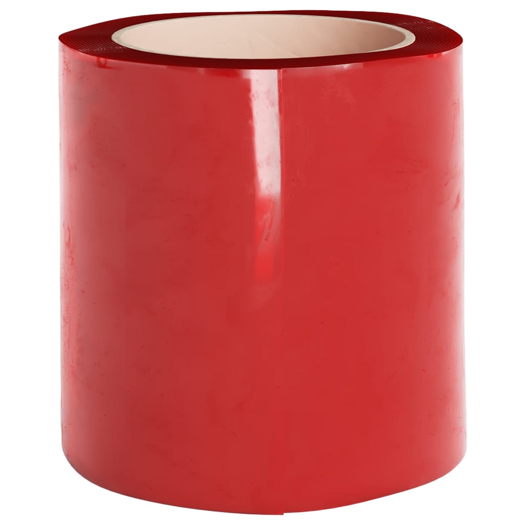 vidaXL Door Curtain Red 200 mmx1,6 mm 10 m PVC