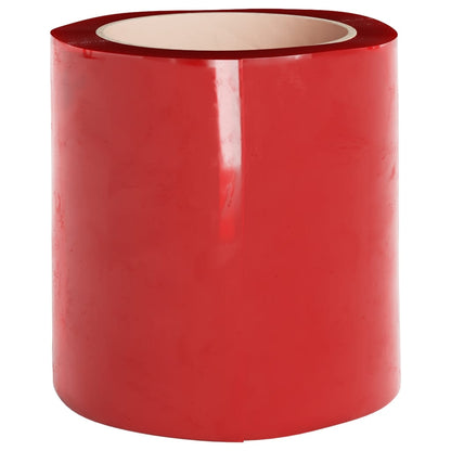 vidaXL Door Curtain Red 200 mmx1,6 mm 10 m PVC