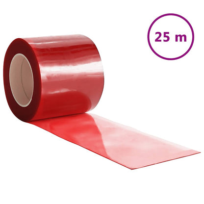 vidaXL Door Curtain Red 200 mmx1,6 mm 25 m PVC