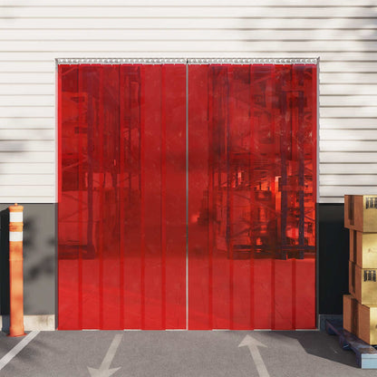 vidaXL Door Curtain Red 200 mmx1,6 mm 25 m PVC