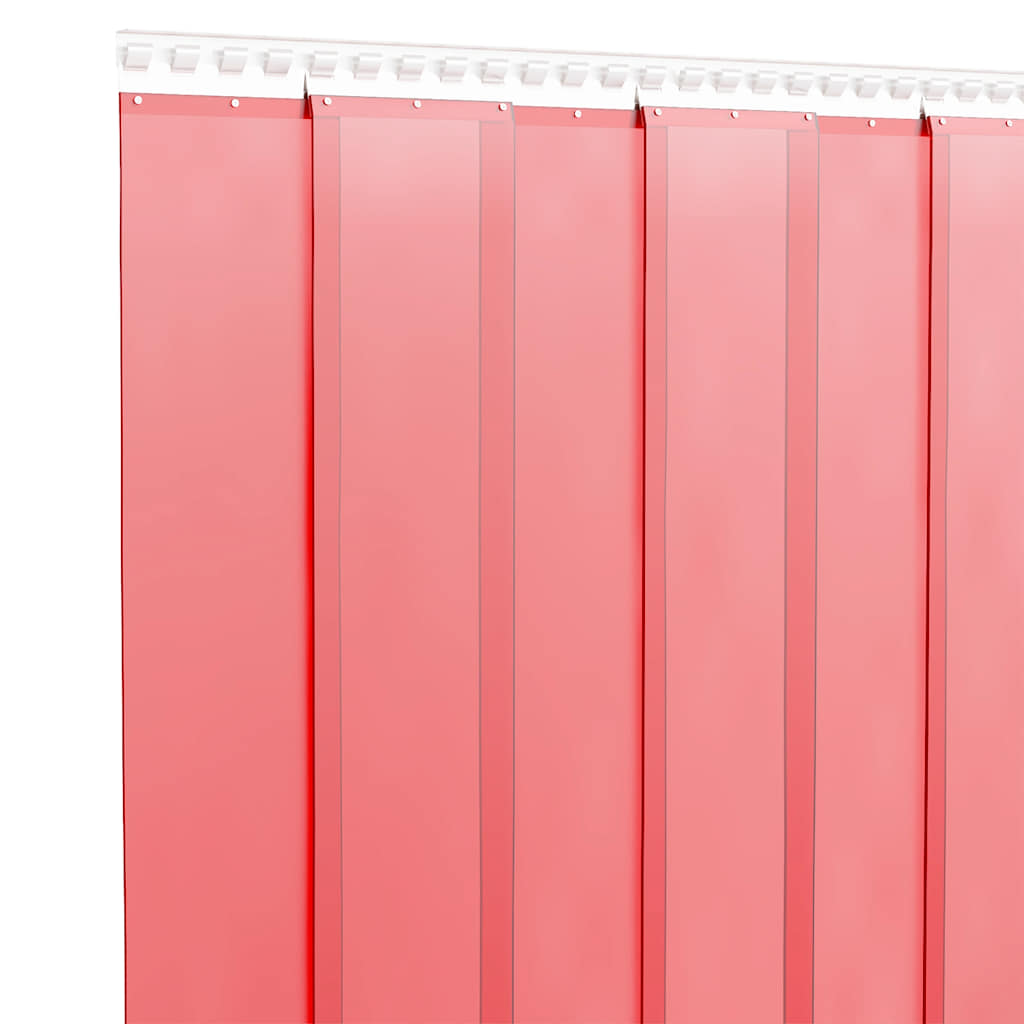 vidaXL Door Curtain Red 300 mmx2.6 mm 25 m PVC