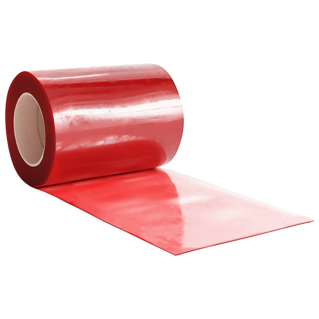 vidaXL Door Curtain Red 300 mmx2.6 mm 25 m PVC
