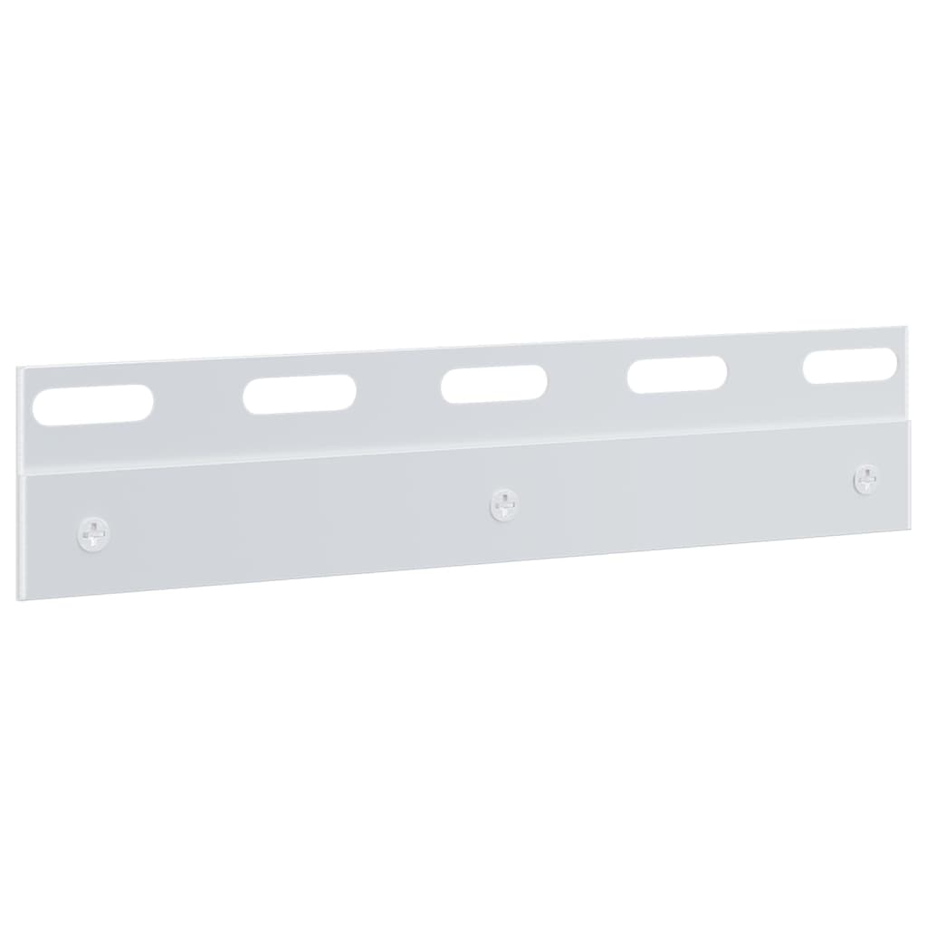 vidaXL Connecting Plates 6 pcs Silver 20 cm Stainless Steel