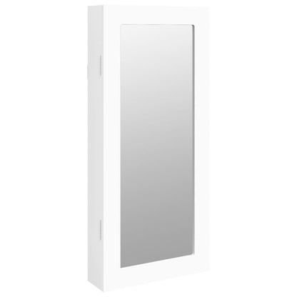 vidaXL Mirror Jewellery Cabinet Wall Mounted White 30x8,5x67 cm