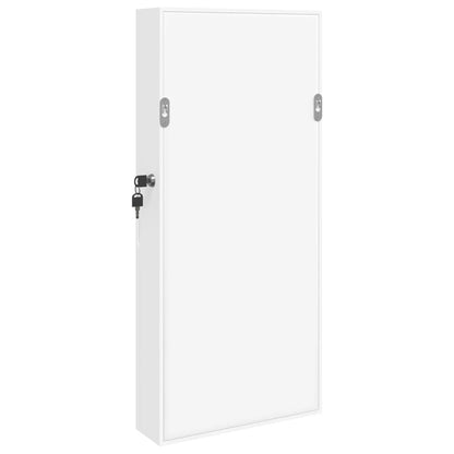 vidaXL Mirror Jewellery Cabinet Wall Mounted White 30x8.5x67 cm