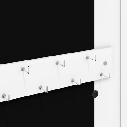 vidaXL Mirror Jewellery Cabinet Wall Mounted White 30x8,5x67 cm