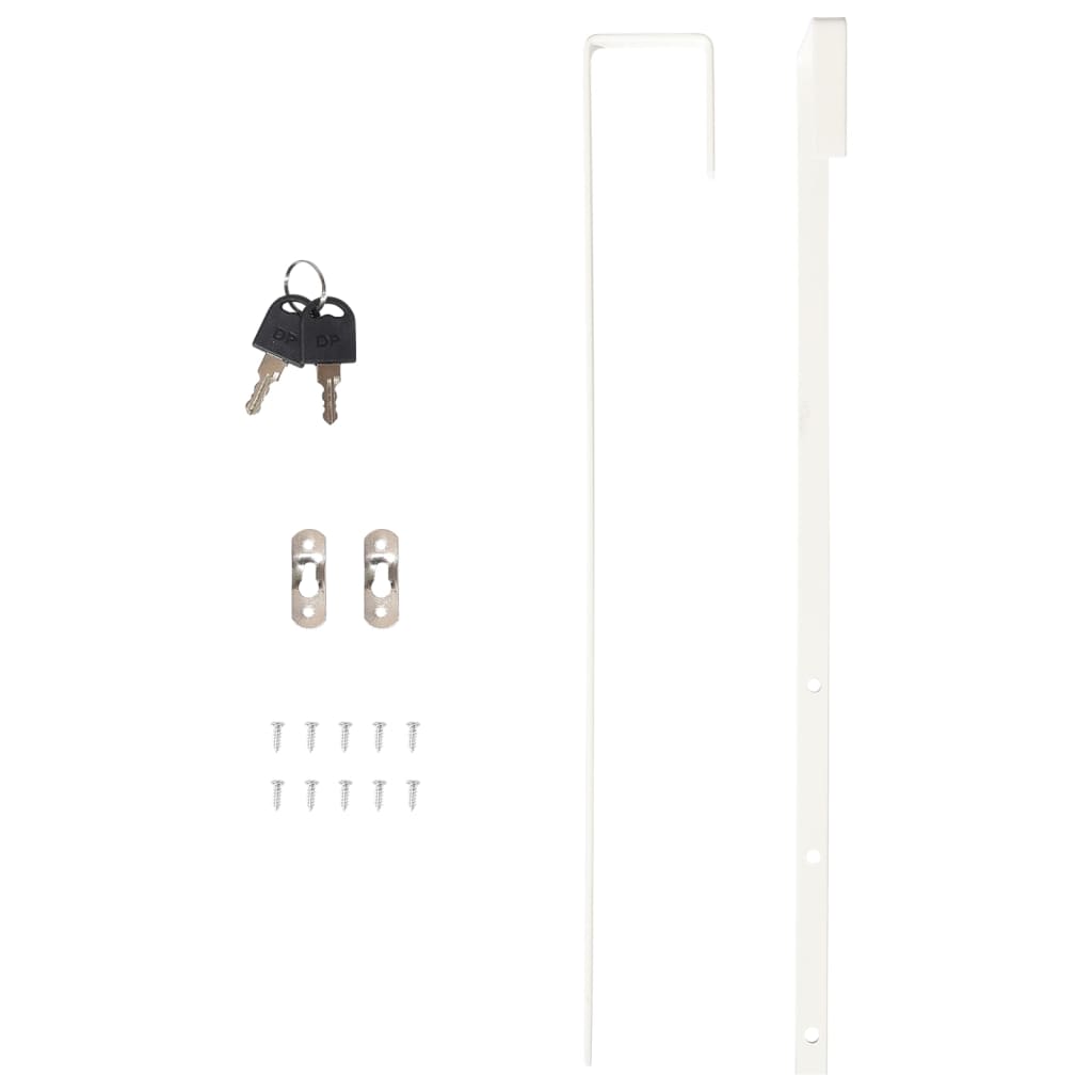 vidaXL Mirror Jewellery Cabinet Wall Mounted White 30x8.5x67 cm