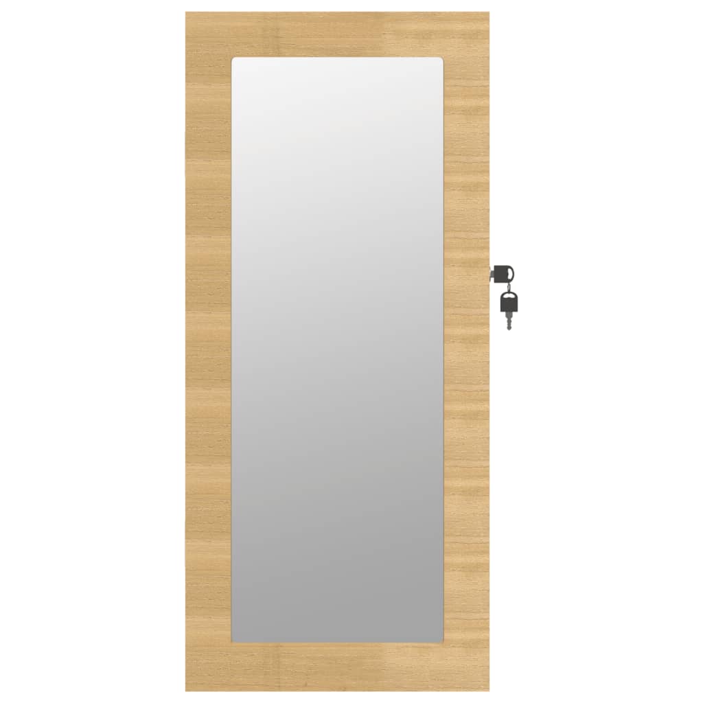 vidaXL Mirror Jewellery Cabinet Wall Mounted 30x8.5x67 cm