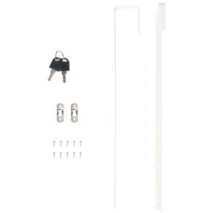 vidaXL Mirror Jewellery Cabinet Wall Mounted Black 30x8,5x90 cm