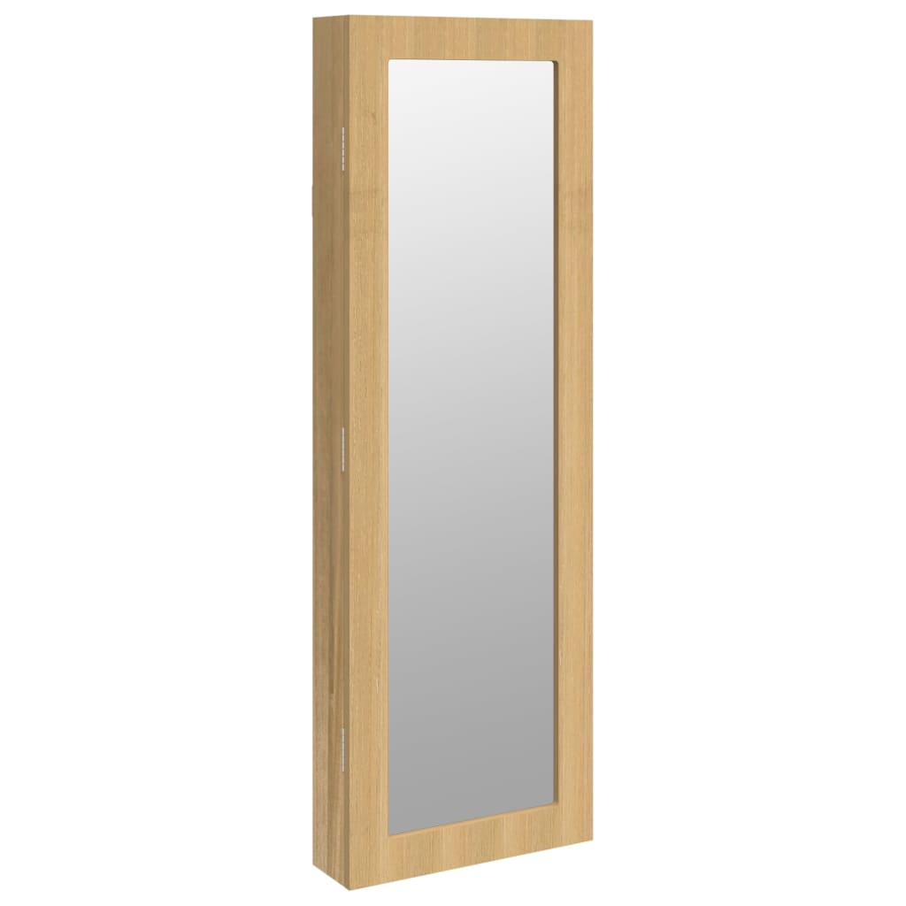 vidaXL Mirror Jewellery Cabinet Wall Mounted 30x8.5x90 cm
