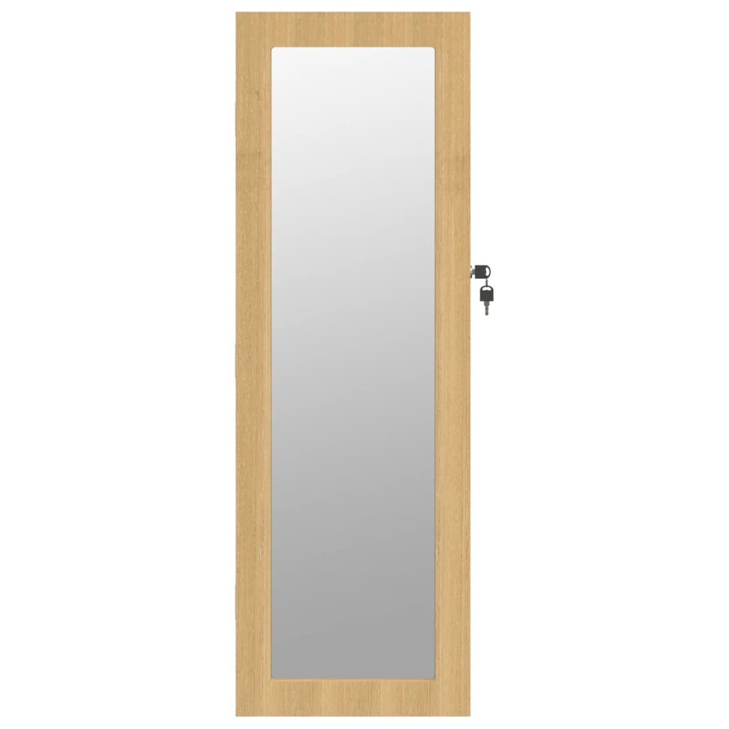 vidaXL Mirror Jewellery Cabinet Wall Mounted 30x8.5x90 cm