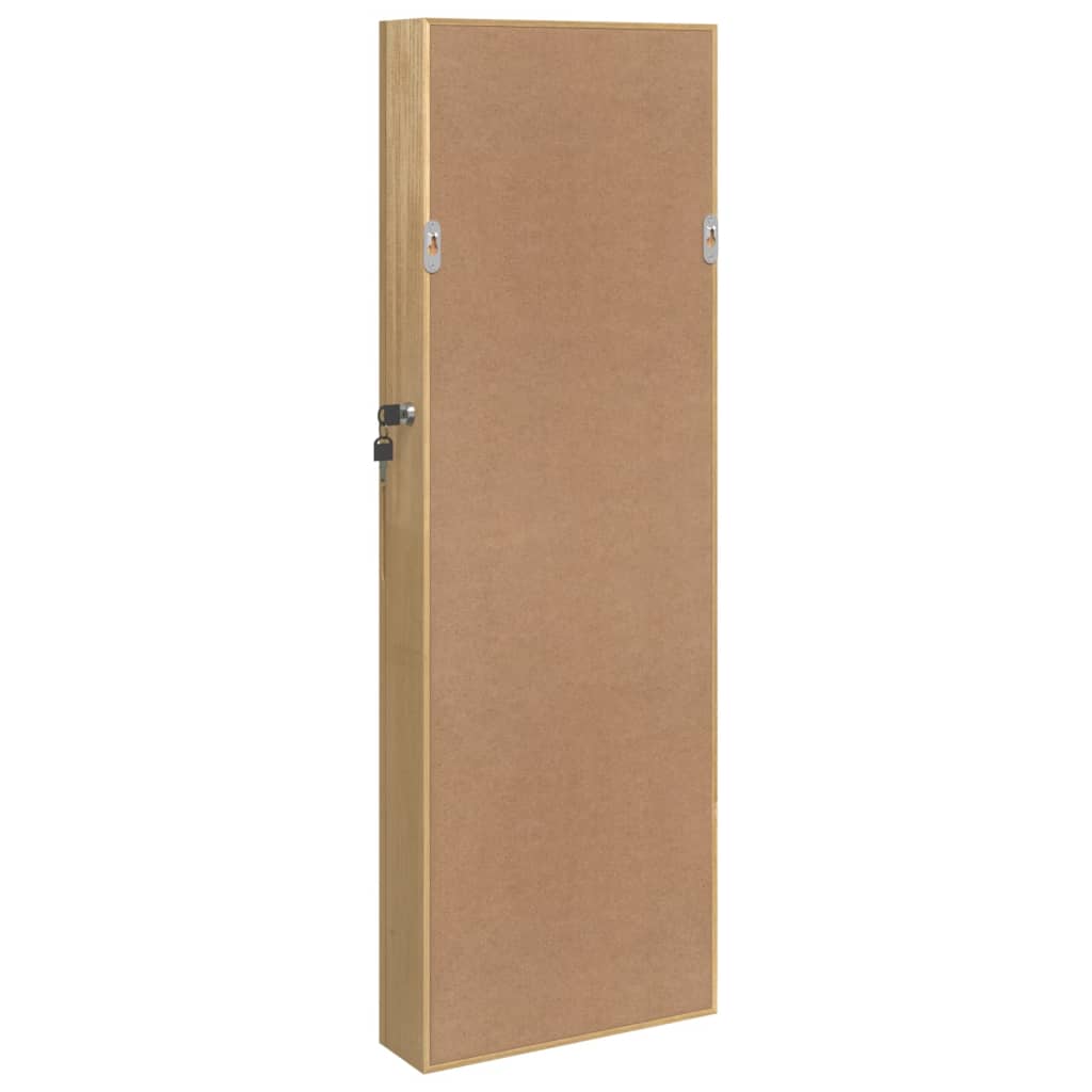 vidaXL Mirror Jewellery Cabinet Wall Mounted 30x8.5x90 cm