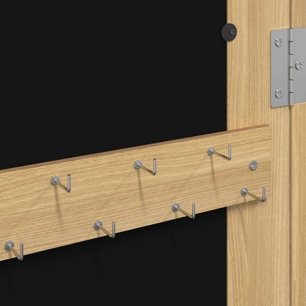 vidaXL Mirror Jewellery Cabinet Wall Mounted 30x8.5x90 cm