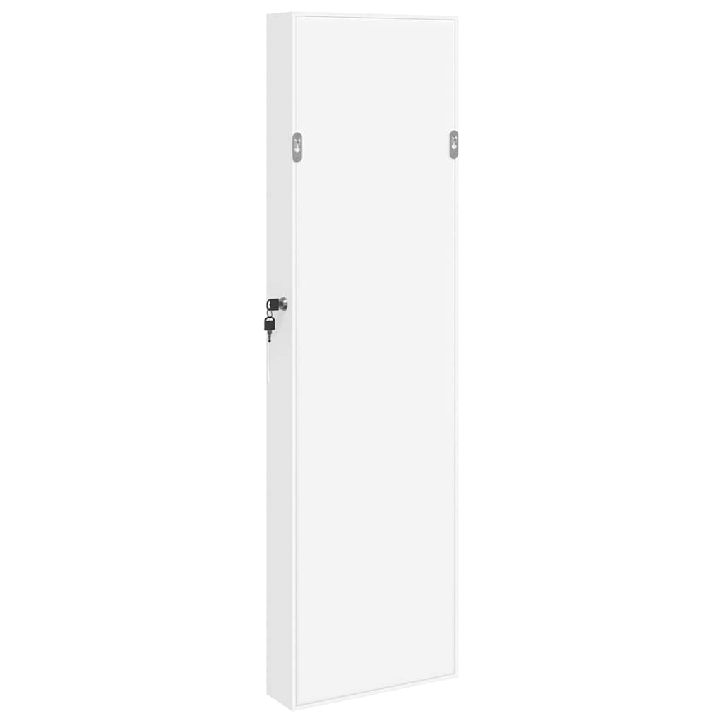 vidaXL Mirror Jewellery Cabinet Wall Mounted White 30x8,5x106 cm
