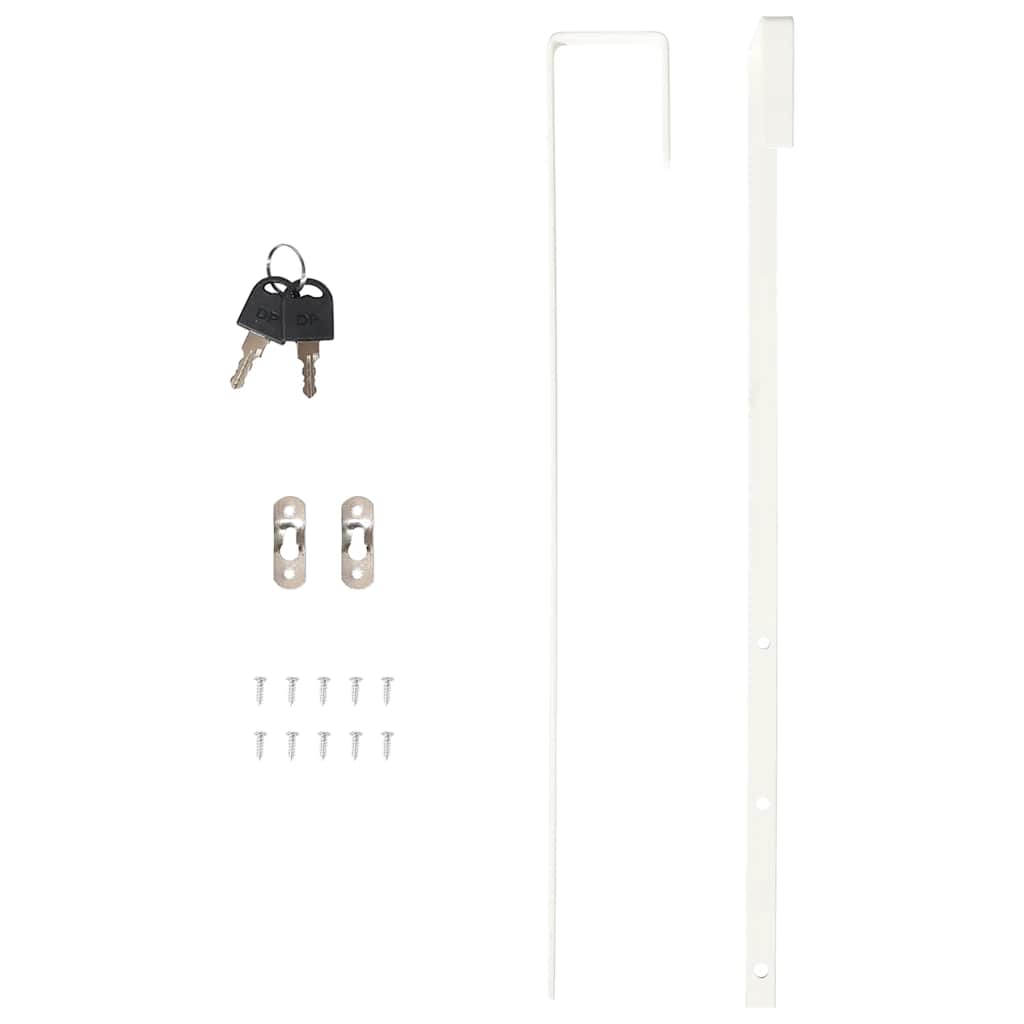 vidaXL Mirror Jewellery Cabinet Wall Mounted White 30x8,5x106 cm