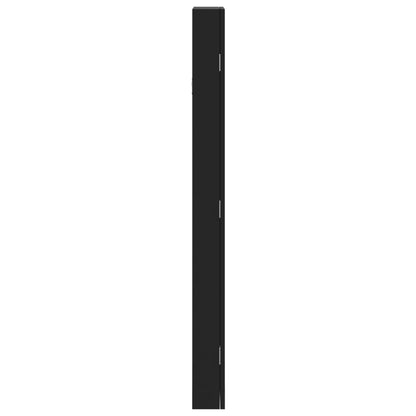 vidaXL Mirror Jewellery Cabinet Wall Mounted Black 30x8.5x106 cm