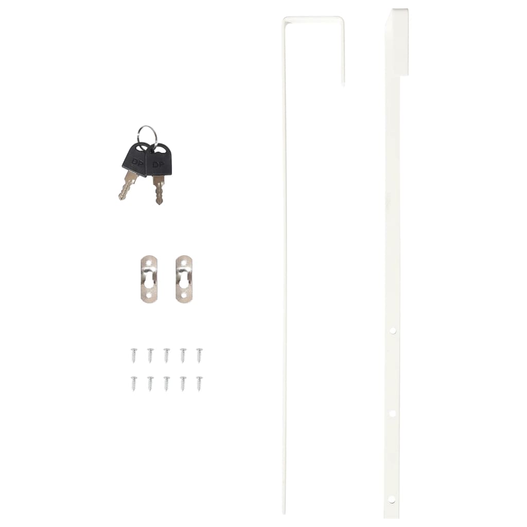 vidaXL Mirror Jewellery Cabinet Wall Mounted Black 30x8.5x106 cm
