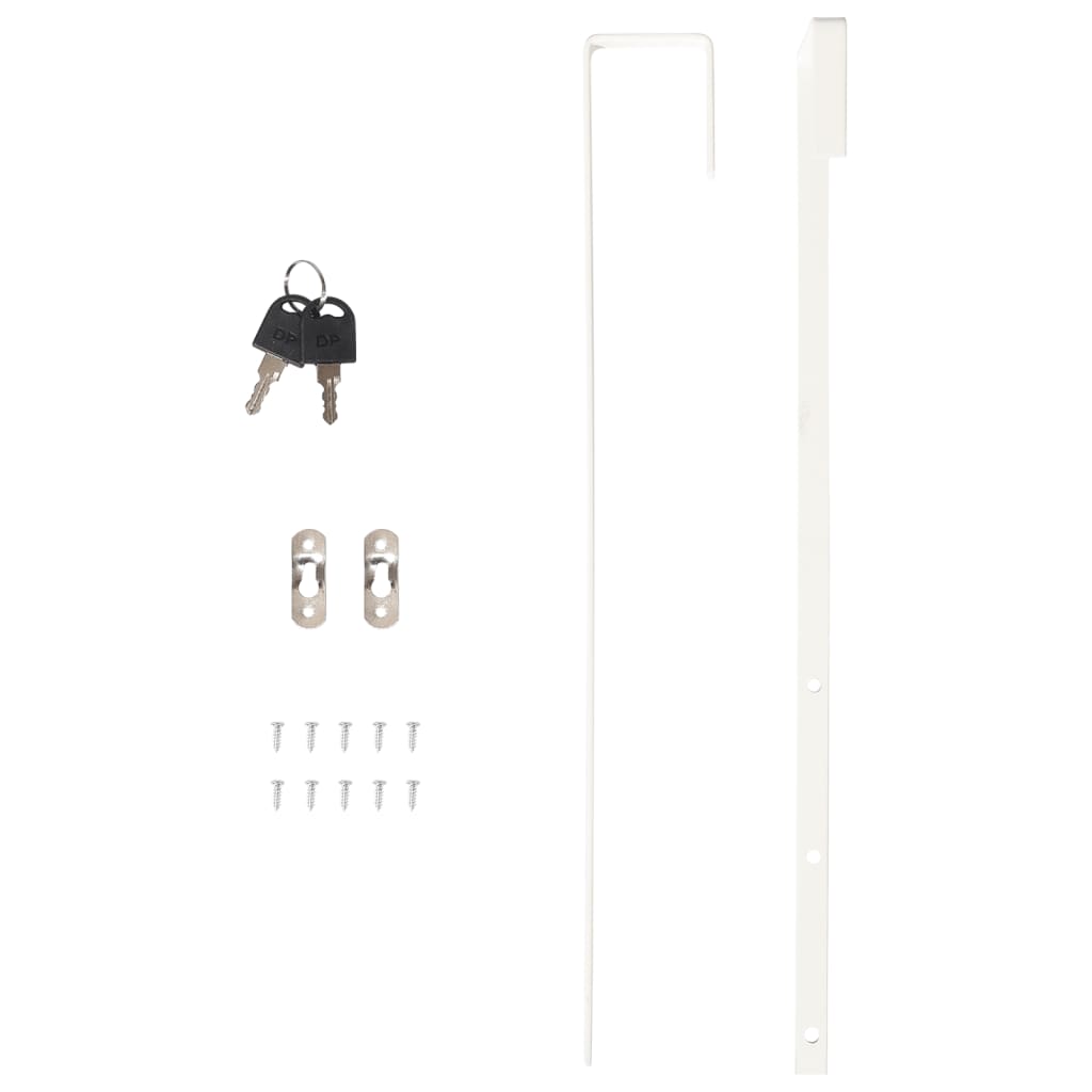 vidaXL Mirror Jewellery Cabinet Wall Mounted Black 37.5x10x106 cm