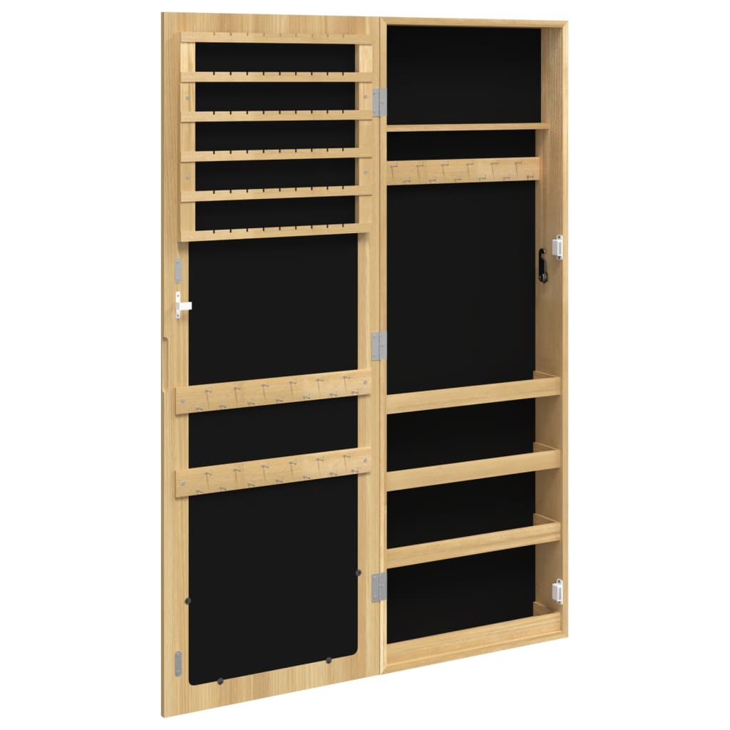 vidaXL Mirror Jewellery Cabinet Wall Mounted 37.5x10x106 cm