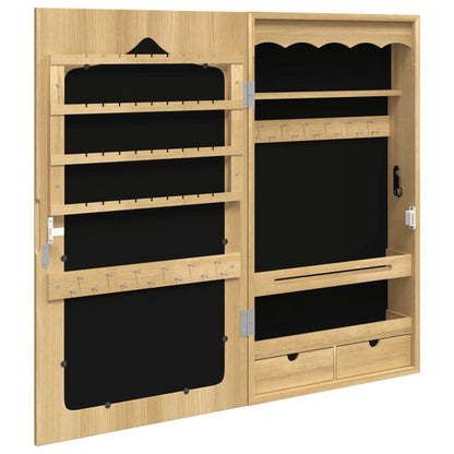 vidaXL Mirror Jewellery Cabinet Wall Mounted 37.5x10x67 cm