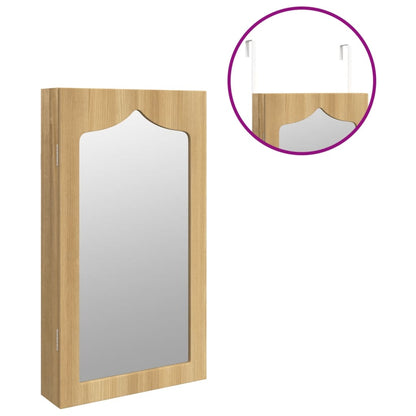 vidaXL Mirror Jewellery Cabinet Wall Mounted 37.5x10x67 cm