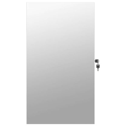 vidaXL Mirror Jewellery Cabinet with LED Lights Wall Mounted White