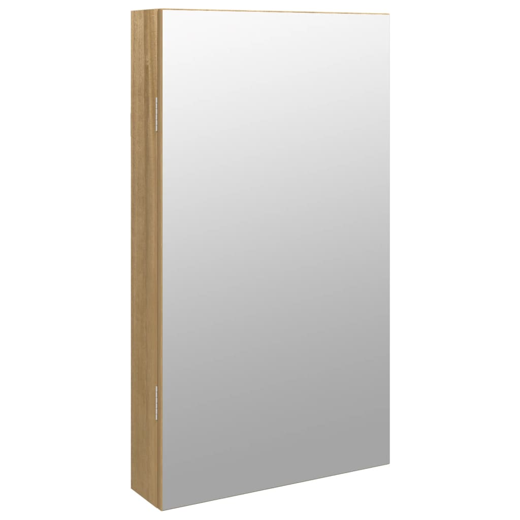 vidaXL Mirror Jewellery Cabinet with LED Lights Wall Mounted