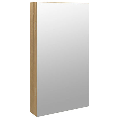 vidaXL Mirror Jewellery Cabinet with LED Lights Wall Mounted