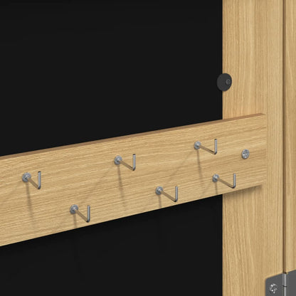 vidaXL Mirror Jewellery Cabinet with LED Lights Wall Mounted