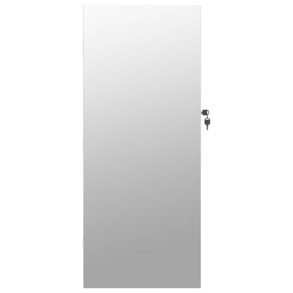 vidaXL Mirror Jewellery Cabinet with LED Lights Wall Mounted White