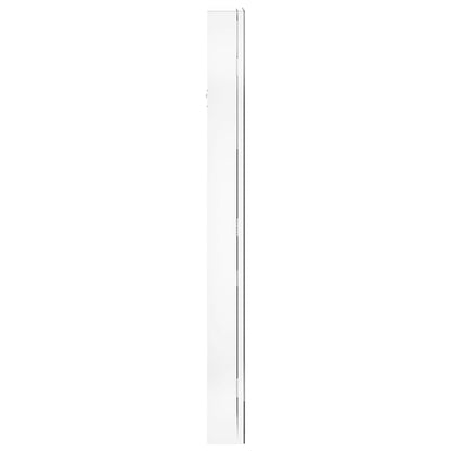 vidaXL Mirror Jewellery Cabinet with LED Lights Wall Mounted White
