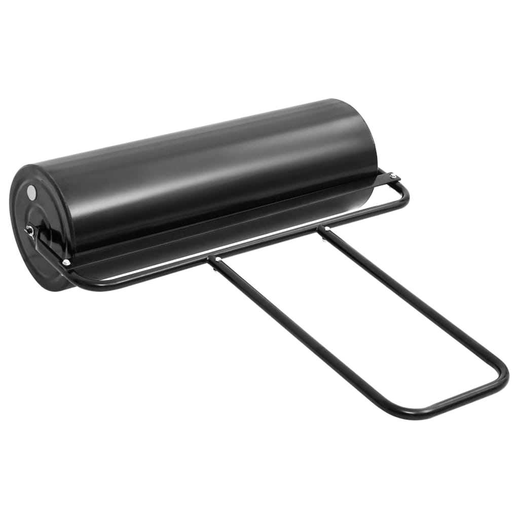 vidaXL Garden Lawn Roller Push Black 63 L Iron and Steel