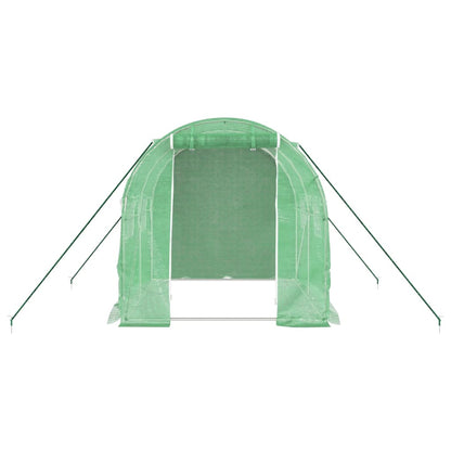 vidaXL Greenhouse with Steel Frame Green 4 m² 2x2x2 m