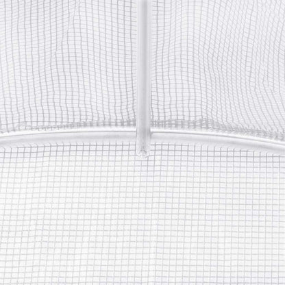 vidaXL Greenhouse with Steel Frame White 6 m² 3x2x2 m