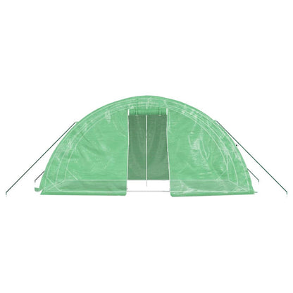 vidaXL Greenhouse with Steel Frame Green 10 m² 5x2x2.3 m