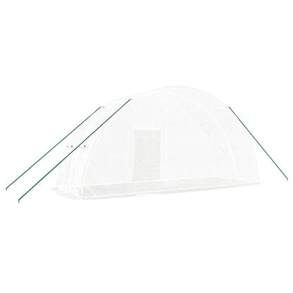 vidaXL Greenhouse with Steel Frame White 12 m² 6x2x2.85 m