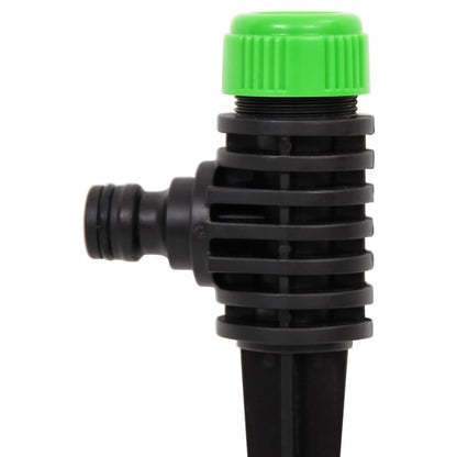vidaXL Rotating Sprinklers 6 pcs Green and Black 3x6x19.5 cm ABS & PP