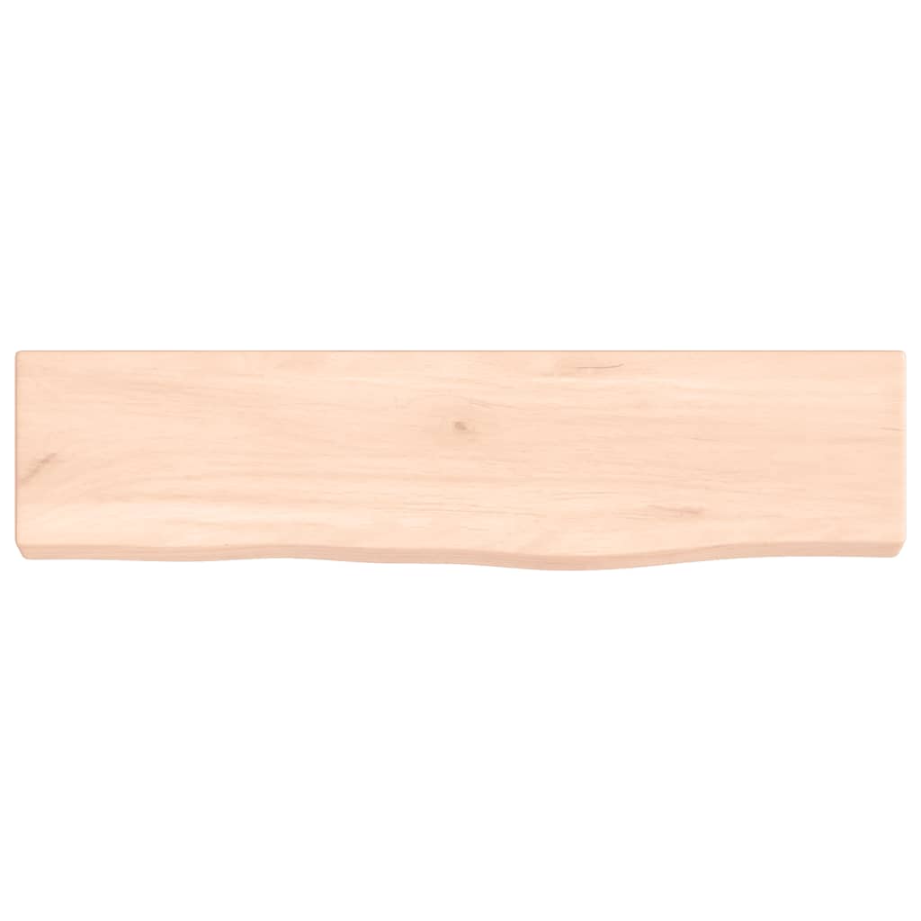 vidaXL Wall Shelf 40x10x2 cm Untreated Solid Wood Oak