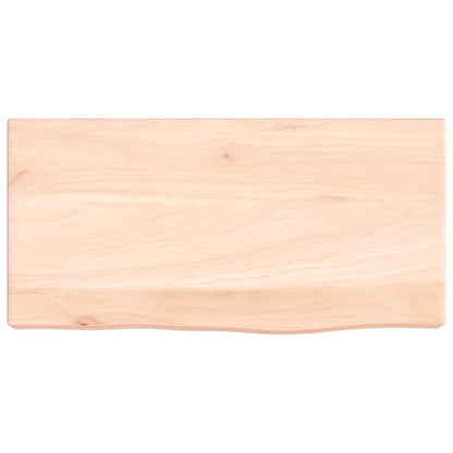 vidaXL Wall Shelf 40x20x4 cm Untreated Solid Wood Oak