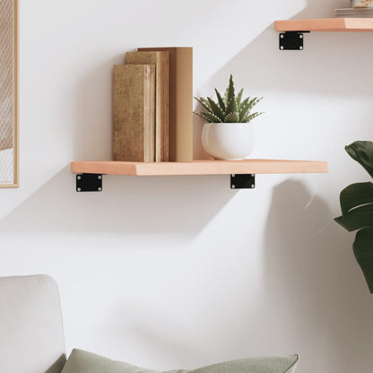 vidaXL Wall Shelf 40x30x2 cm Untreated Solid Wood Oak