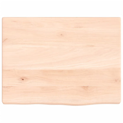 vidaXL Wall Shelf 40x30x2 cm Untreated Solid Wood Oak