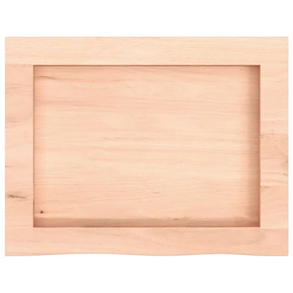 vidaXL Wall Shelf 40x30x(2-4) cm Untreated Solid Wood Oak