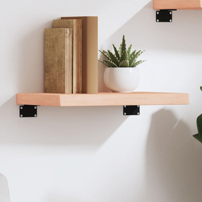 vidaXL Wall Shelf 40x30x(2-4) cm Untreated Solid Wood Oak