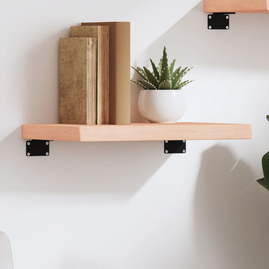 vidaXL Wall Shelf 40x30x(2-4) cm Untreated Solid Wood Oak