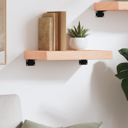 vidaXL Wall Shelf 40x30x(2-6) cm Untreated Solid Wood Oak