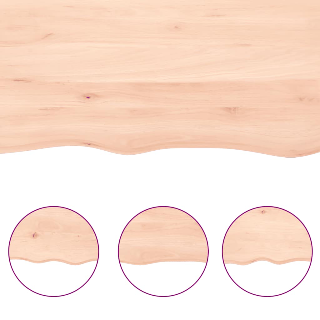 vidaXL Wall Shelf 40x40x(2-6) cm Untreated Solid Wood Oak