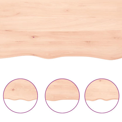 vidaXL Wall Shelf 40x40x(2-6) cm Untreated Solid Wood Oak